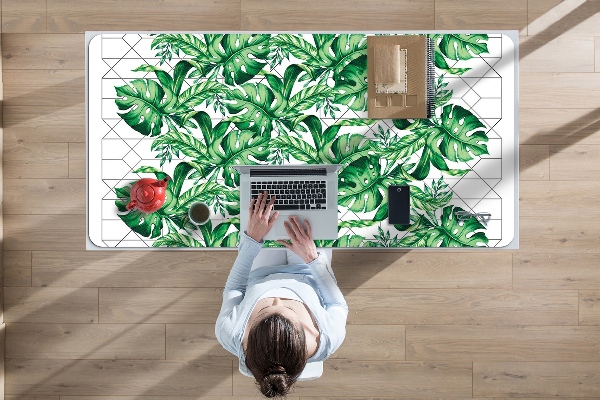 Desk mat geometric lines