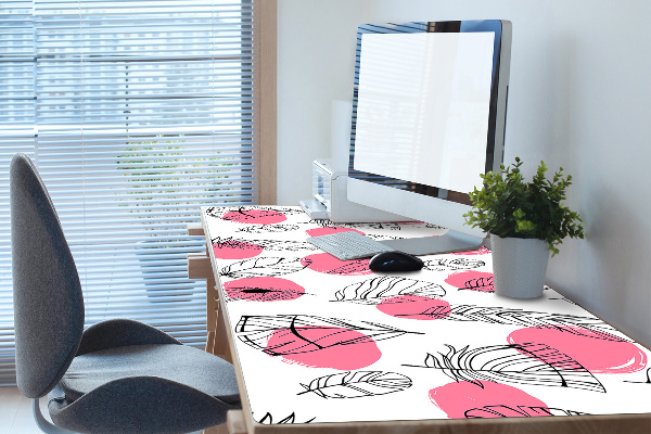 Full desk mat Feathers and dots