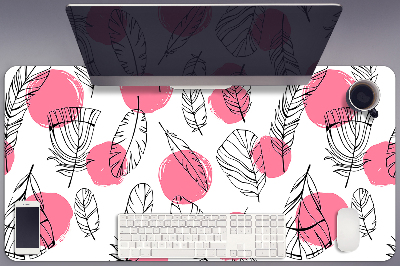 Full desk mat Feathers and dots