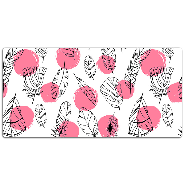 Full desk mat Feathers and dots
