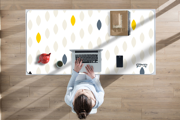 Full desk protector colored lemon