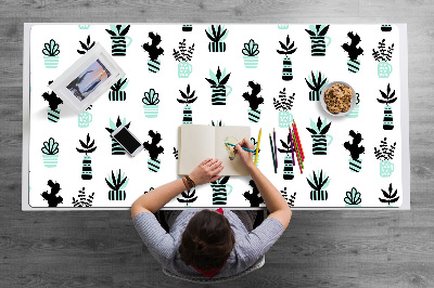 Large desk mat for children Succulents