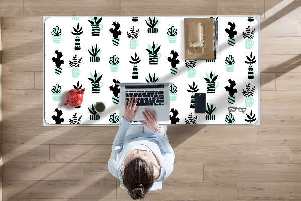 Large desk mat for children Succulents