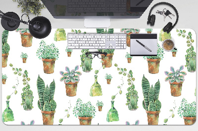 Full desk protector painted cacti