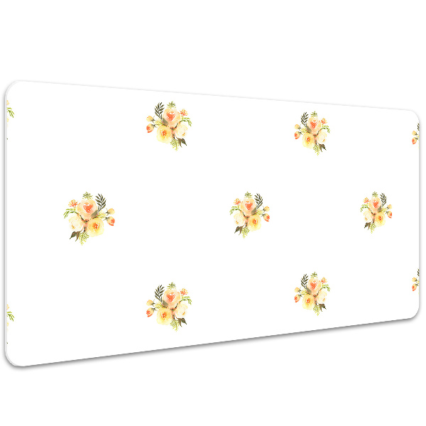 Large desk pad PVC protector mini bouquets