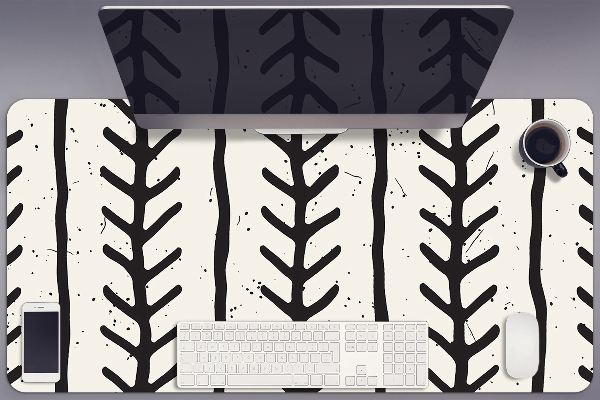 Full desk mat Herringbone pattern