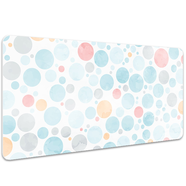 Full desk protector pastel dots