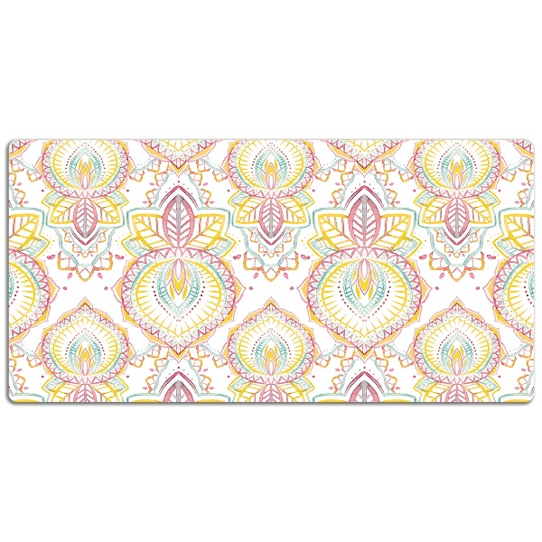 Large desk mat table protector Indian pattern