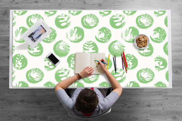 Desk mat Plants in dots
