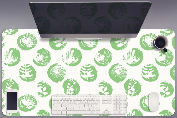 Desk mat Plants in dots