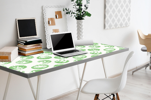 Desk mat Plants in dots