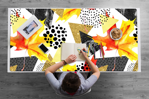 Full desk protector geometrical triangles