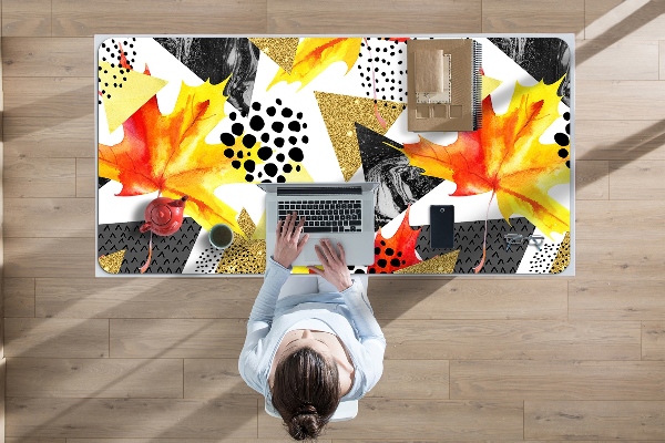 Full desk protector geometrical triangles