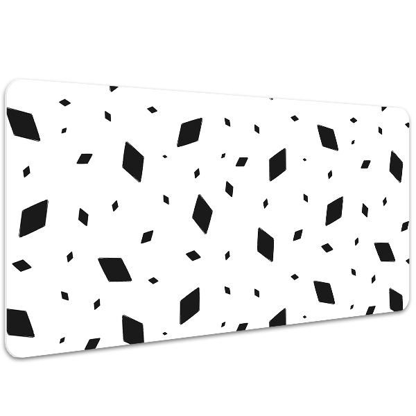 Desk mat geometric motifs