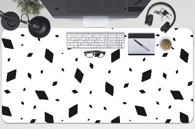 Desk mat geometric motifs