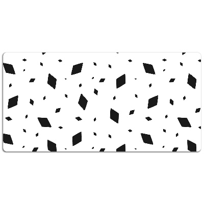 Desk mat geometric motifs