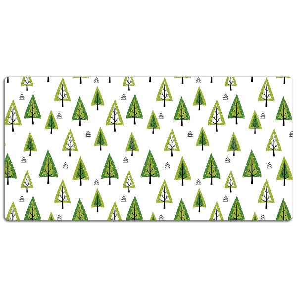 Full desk protector triangular tree