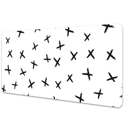 Full desk pad drawn crosses