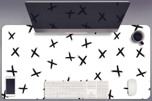 Full desk pad drawn crosses