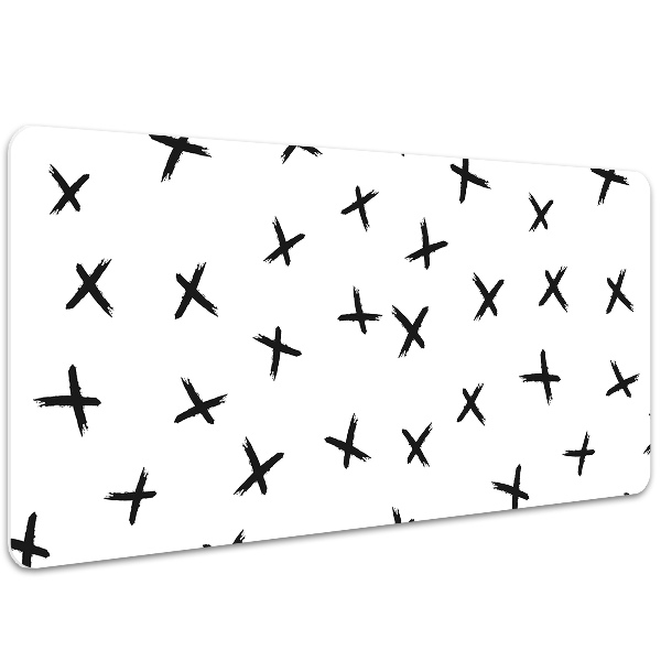 Full desk pad drawn crosses