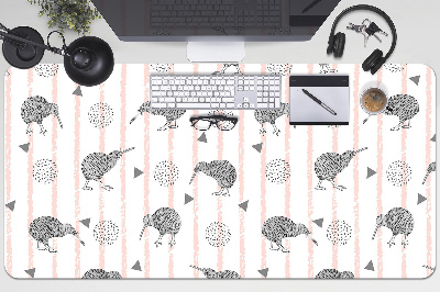 Desk pad Pattern birds kiwi