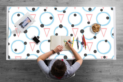 Desk pad Circles and triangles