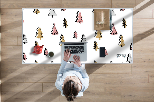Full desk pad pastel Christmas tree