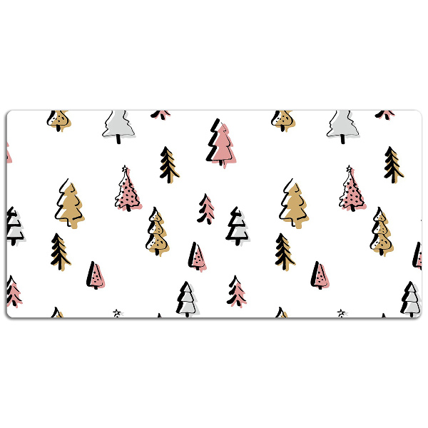 Full desk pad pastel Christmas tree