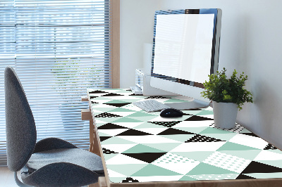 Full desk protector Pattern with triangles