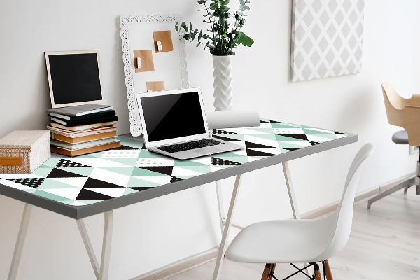 Full desk protector Pattern with triangles