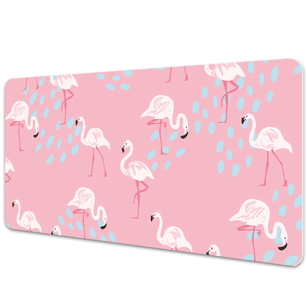 Large desk mat for children Flamingos