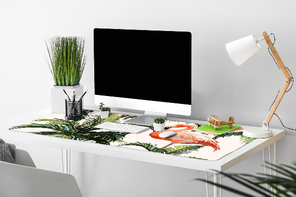 Large desk mat for children Flamingos