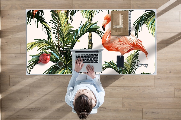 Large desk mat for children Flamingos