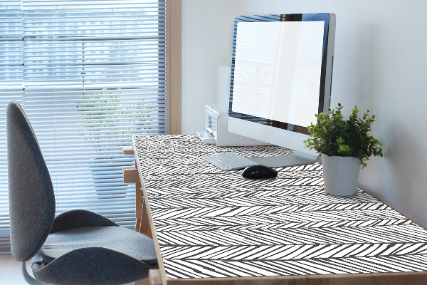 Large desk mat for children herringbone