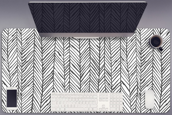 Large desk mat for children herringbone