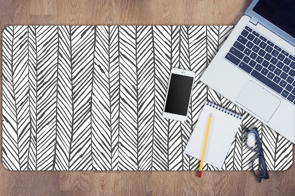 Large desk mat for children herringbone