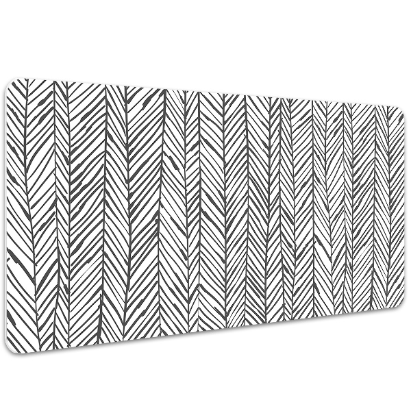Large desk mat for children herringbone