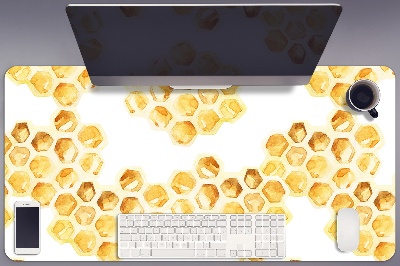 Large desk mat table protector Honeycombs