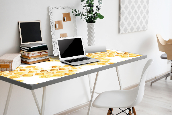 Large desk mat table protector Honeycombs
