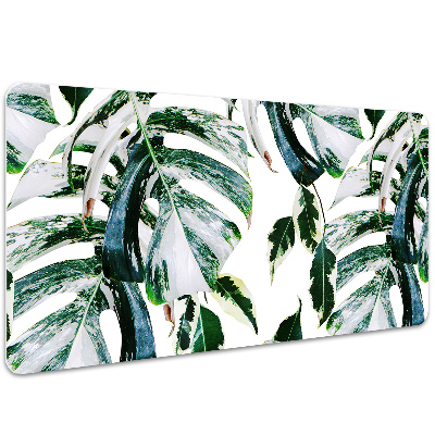 Large desk pad PVC protector palm leaves