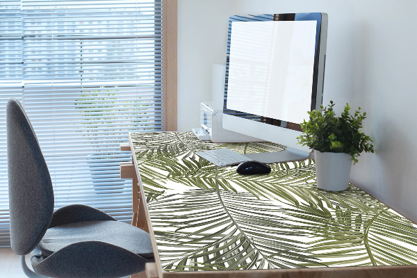 Full desk pad exotic leaves