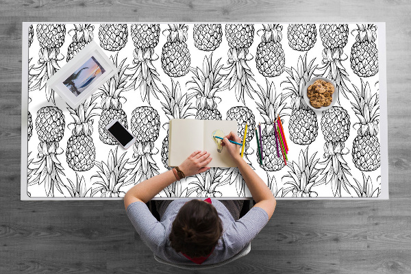 Large desk mat for children pineapples