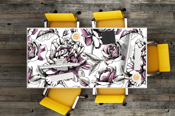 Large desk mat for children Roses