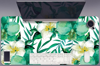 Full desk protector pastel flowers