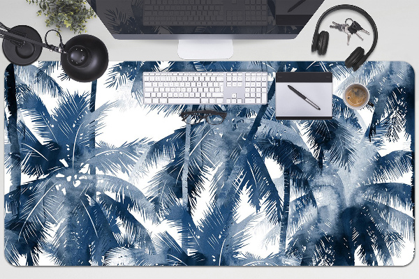 Full desk protector tropical palm trees