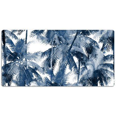 Full desk protector tropical palm trees