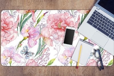 Full desk mat Peonies flowers