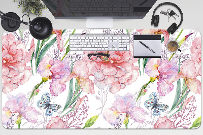 Full desk mat Peonies flowers