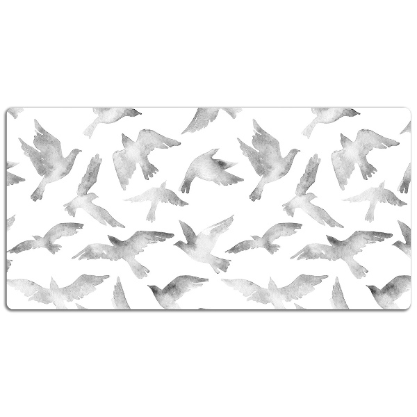 Large desk mat for children birds