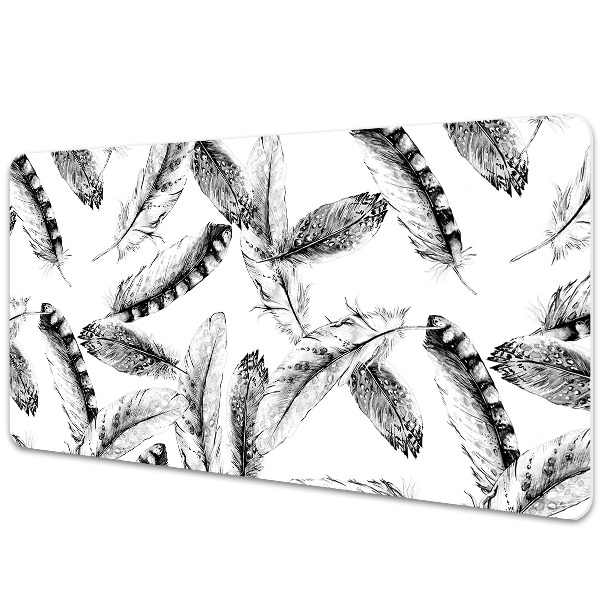 Large desk mat for children Feathers